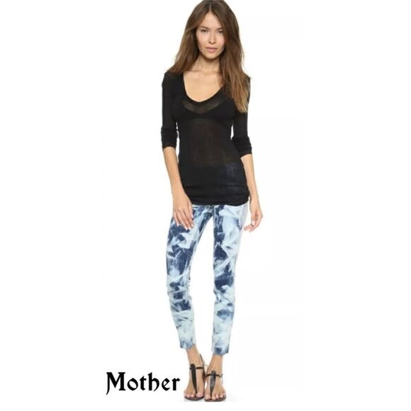 Mother Jeans Looker Ankle Fray in Dog Gone It Wash, Size 25 - Picture 3 of 16